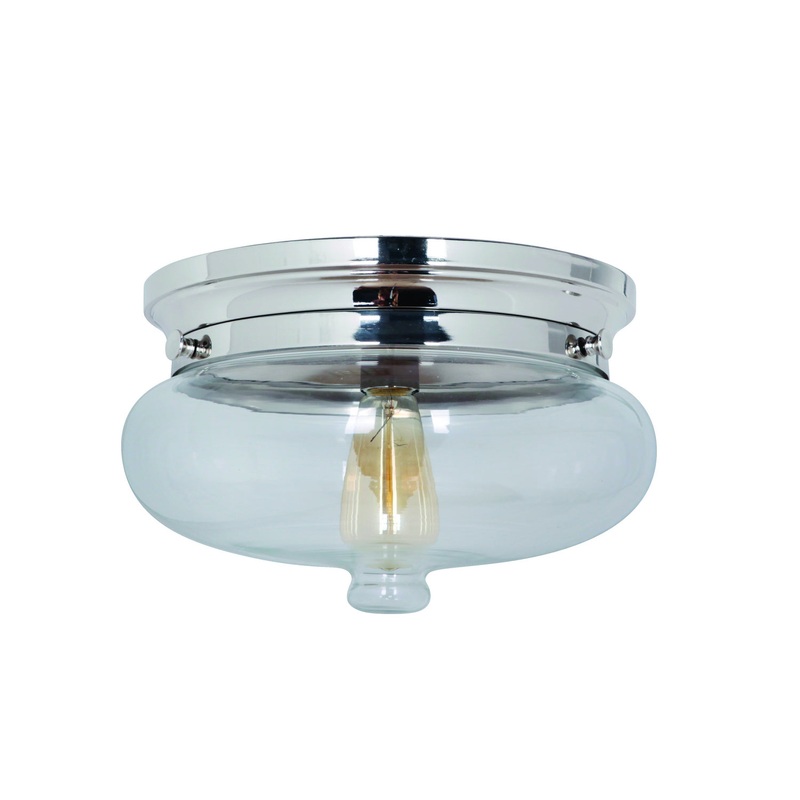 Craftmade 35081-PLN Yorktown One Light Flushmount Polished Nickel (Discontinued)