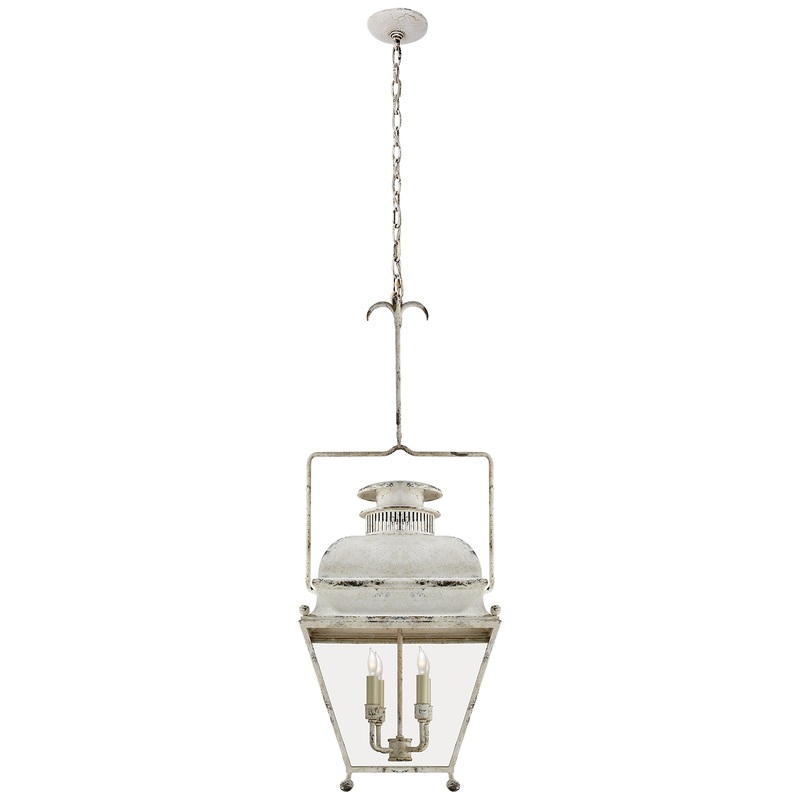 Four Light Lantern from the Holborn Collection in Old White Finish by Visual Comfort Signature