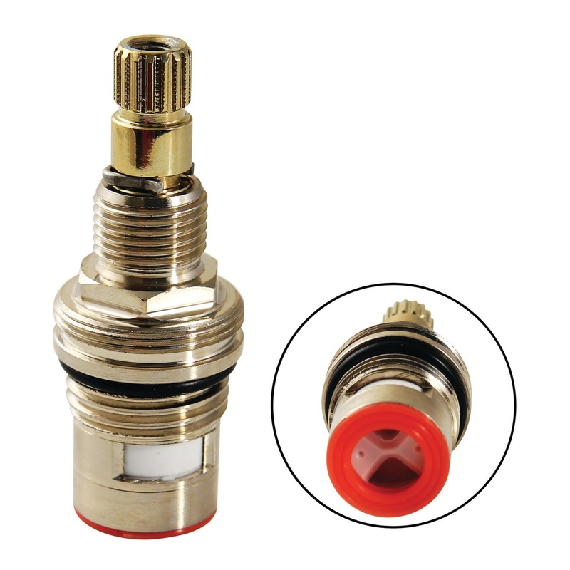 KSRPL3002HC Hot Ceramic Disc Cartridge, Polished Brass