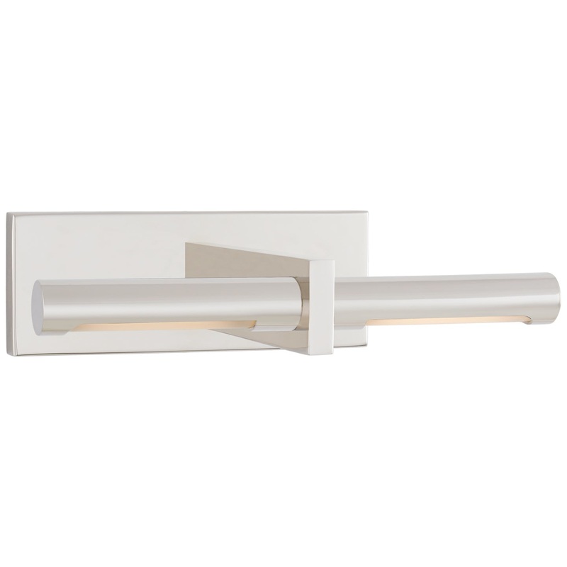 LED Picture Light from the Axis Collection in Polished Nickel Finish by Visual Comfort Signature
