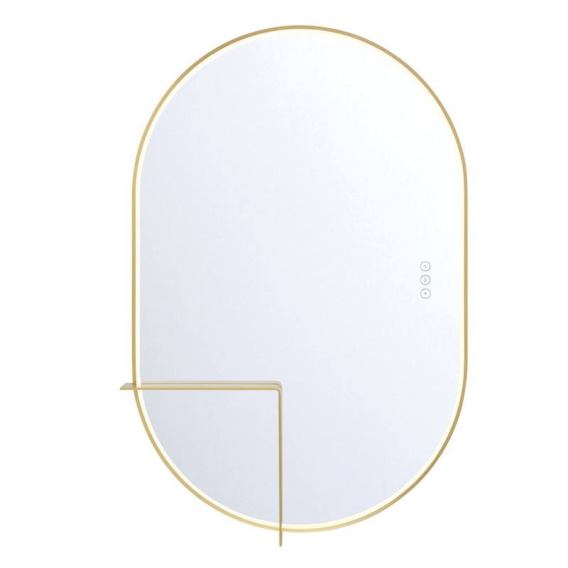 Linden 24×36″ LED Mirror Gold