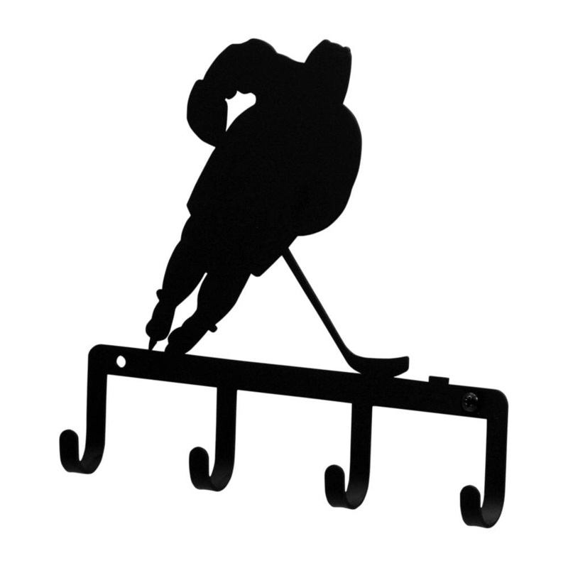 Village Wrought Iron KH-158 Hockey Player Key Holder