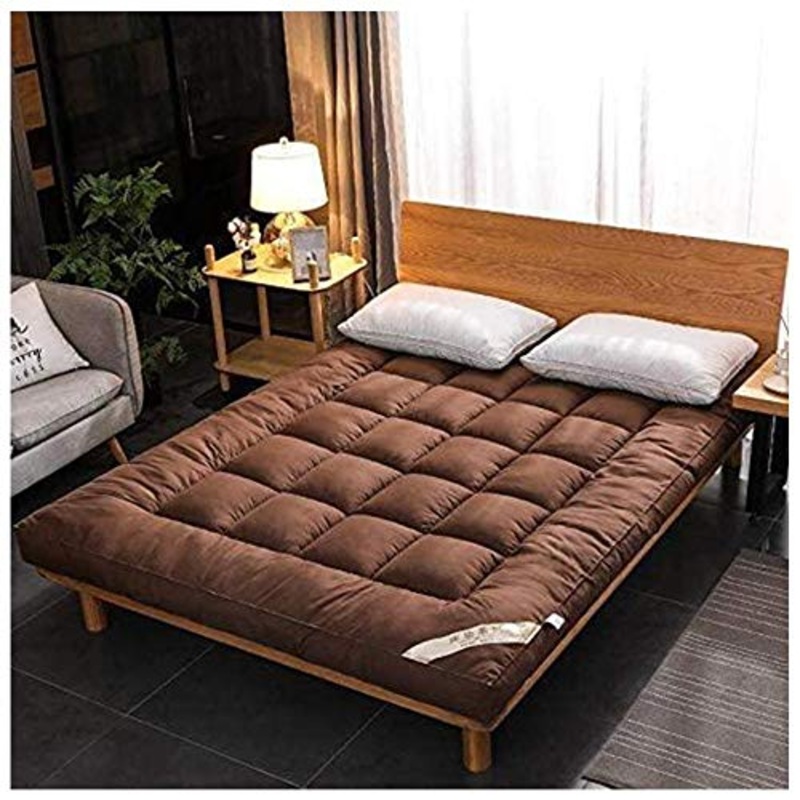 ZHANGYY Matelas Futon Matelas Tatami pais Et Doux Tapis De sol Pieghevole Matelas pour Dortoir tudiant,White-180 * 200cm