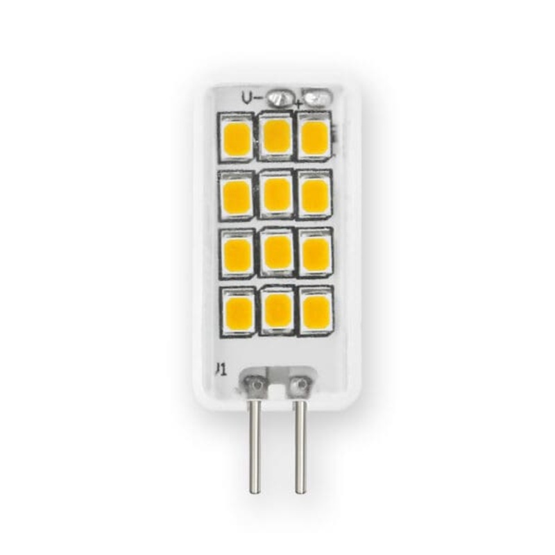 1.5W Linear G4 Replacement Lamp W/ Clear Lens, Input Voltage 12V Ac/Dc, 1.51W/168 Lumens, Cri >90, Cct 3000K LED Miniature Lamp by Emery Allen