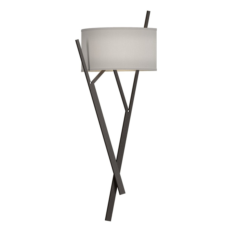 Arbo Sconce Oil Rubbed Bronze Natural Anna Shade (SF)