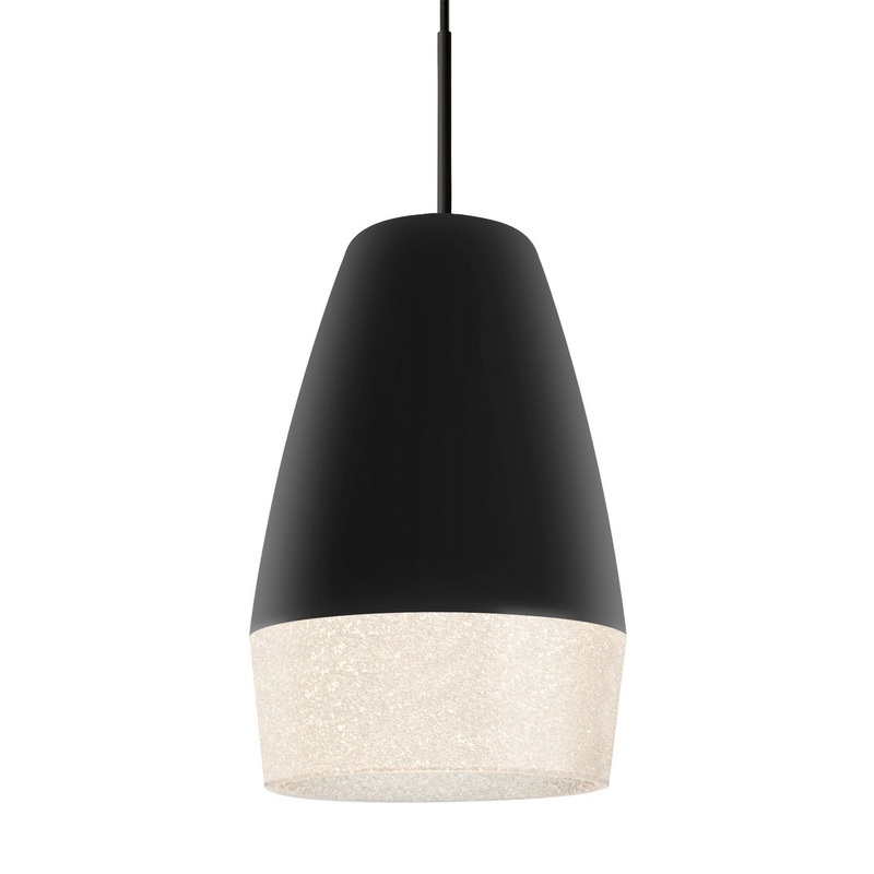 Besa 1JT-ABU12BK-BK Besa Abu 12 Pendant One Light Pendant Black