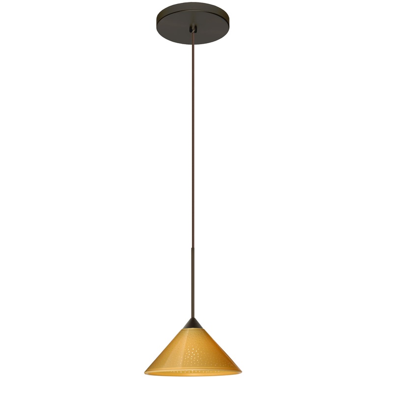 Besa 1XT-282490-BR Kona One Light Pendant Bronze
