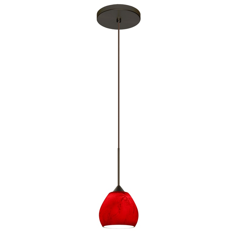 Besa 1XT-5605MA-BR Tay Tay One Light Pendant Bronze