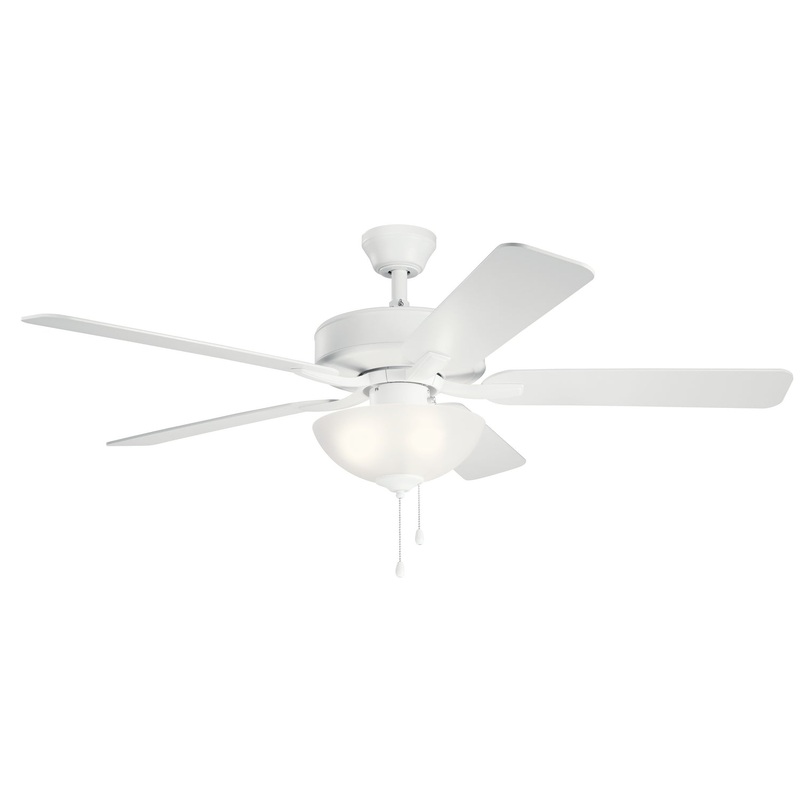 Kichler 330017MWH 52″ Ceiling Fan, Matte White