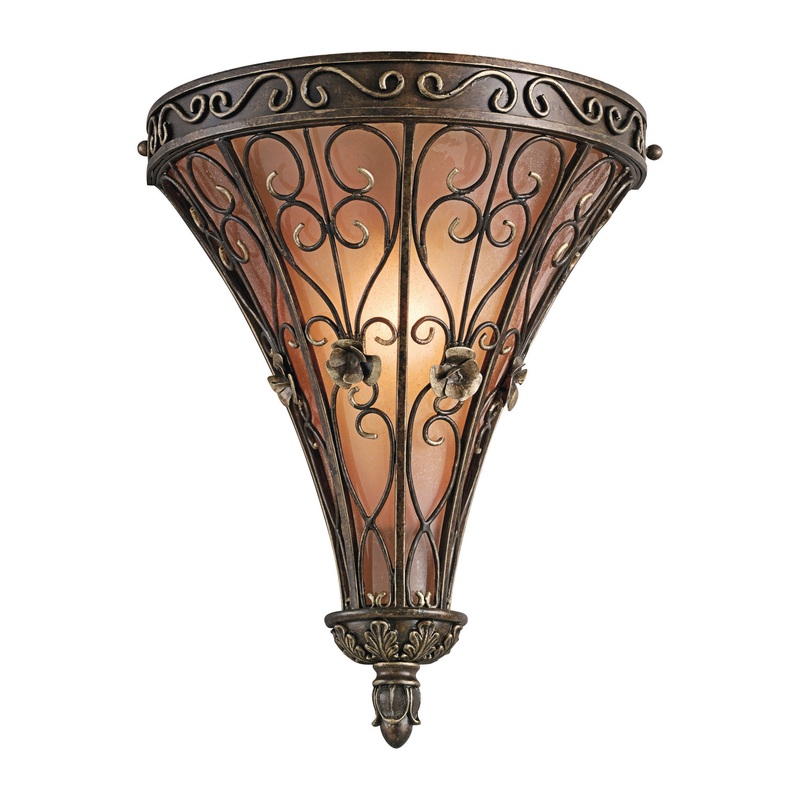 Kichler 45131TRZ One Light Wall Sconce, Terrene Bronze