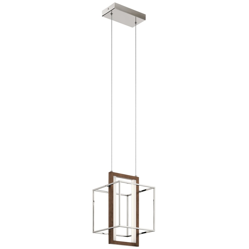Kichler 84045 LED Pendant, Polished Nickel