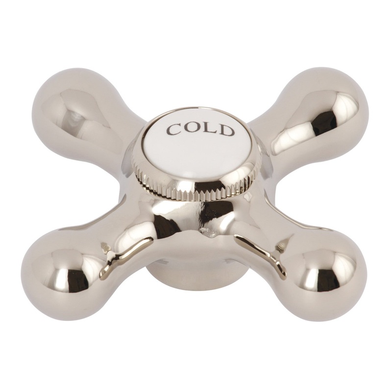 KSH1166AXC Cold Metal Cross Handle, Polished Nickel