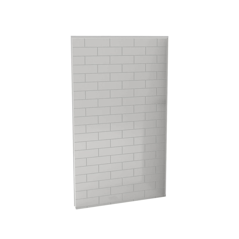 MAAX 103411-301-500 Utile 48 in. Composite Direct-to-Stud Back Wall in Metro Soft Grey
