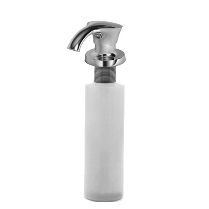 Soap Dispenser Vespera Midnight Chrome Deck Mount Brass Pump