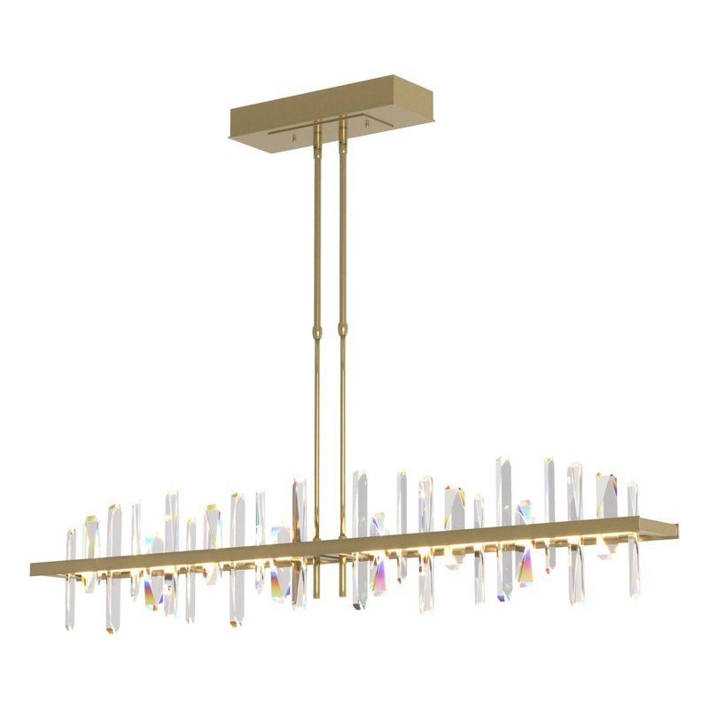 Solitude Large LED Pendant Modern Brass