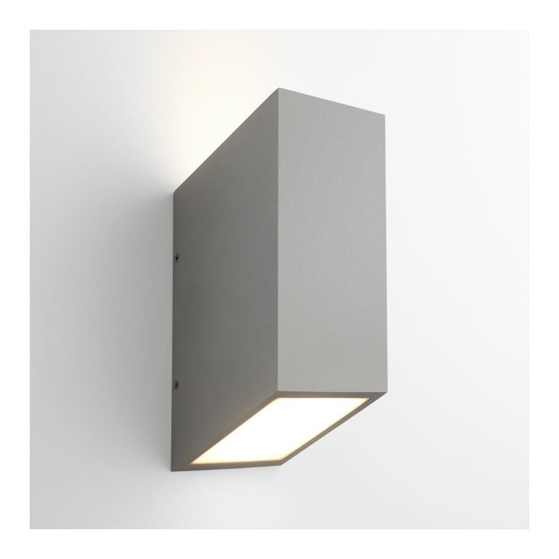 Uno Two-Light LED Large Outdoor Wall Sconce – Gray