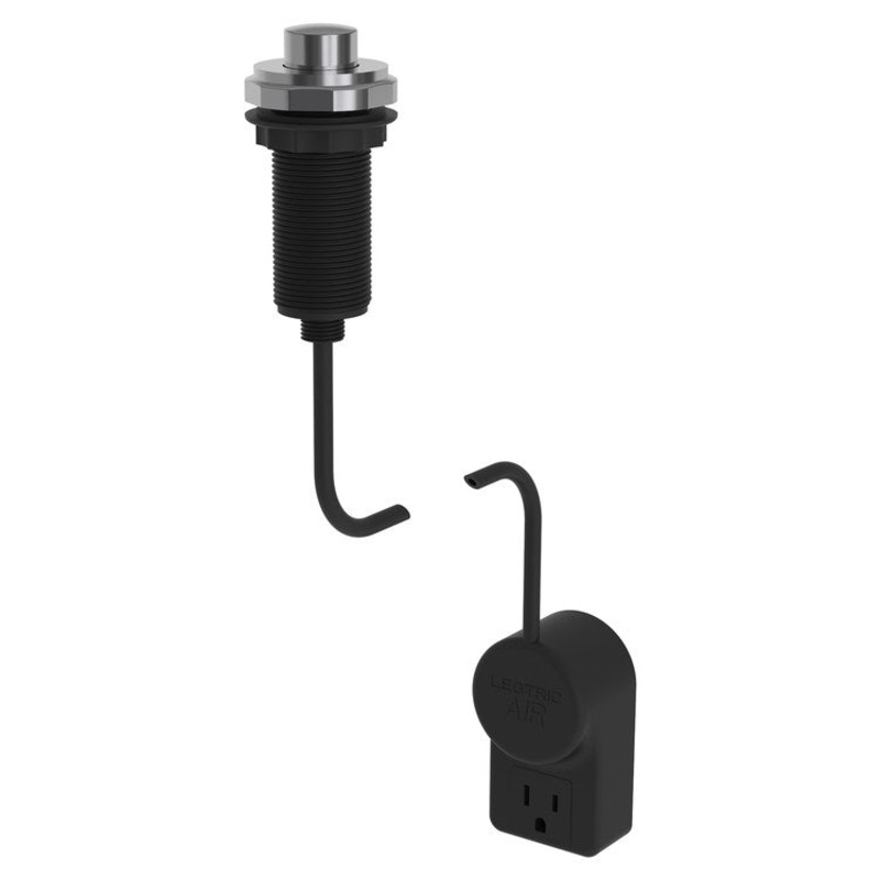 Air Activation Switch Duncan Disposer with Power Adapter Midnight Chrome Brass