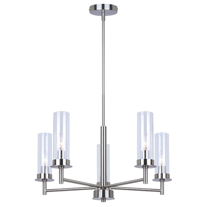 Benson 5-Light Chandelier Brushed Nickel
