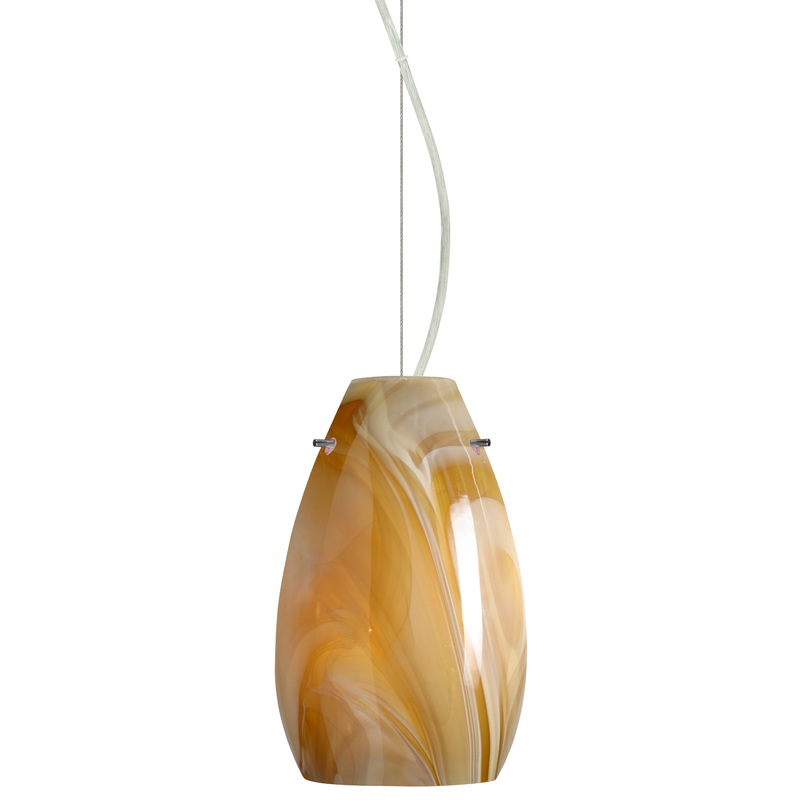 Besa 1KX-4126HN-SN Pera One Light Pendant Satin Nickel