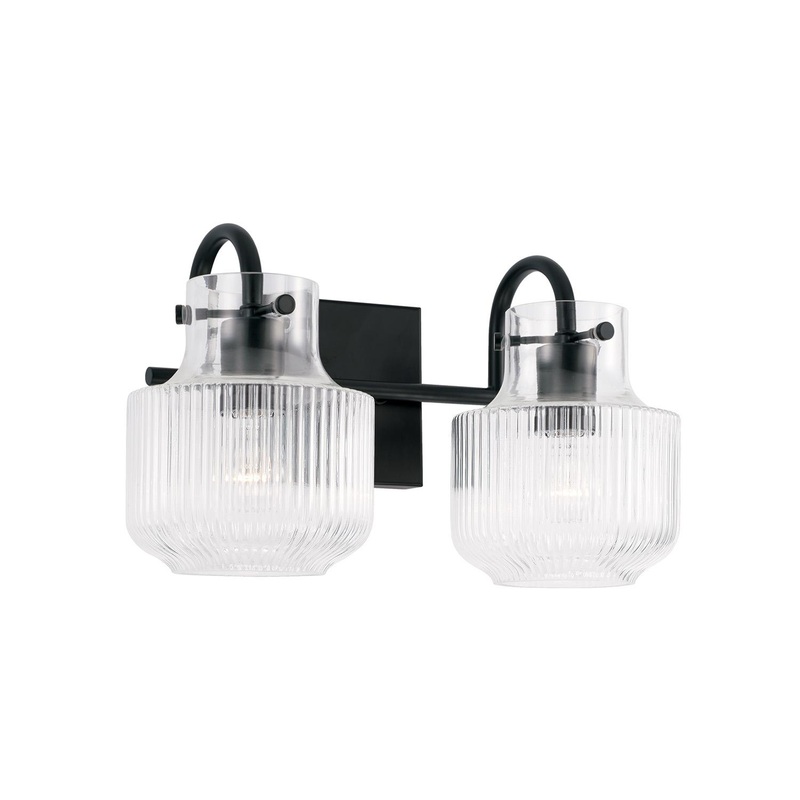 Capital Lighting 145121MB Nyla 2 Light Vanity Matte Black
