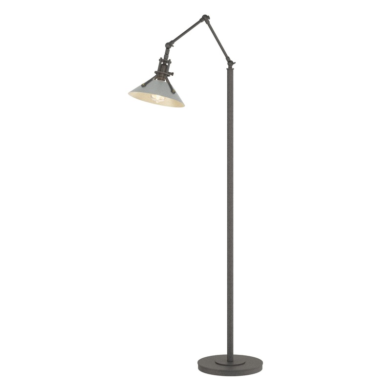 Henry Floor Lamp Natural Iron Vintage Platinum