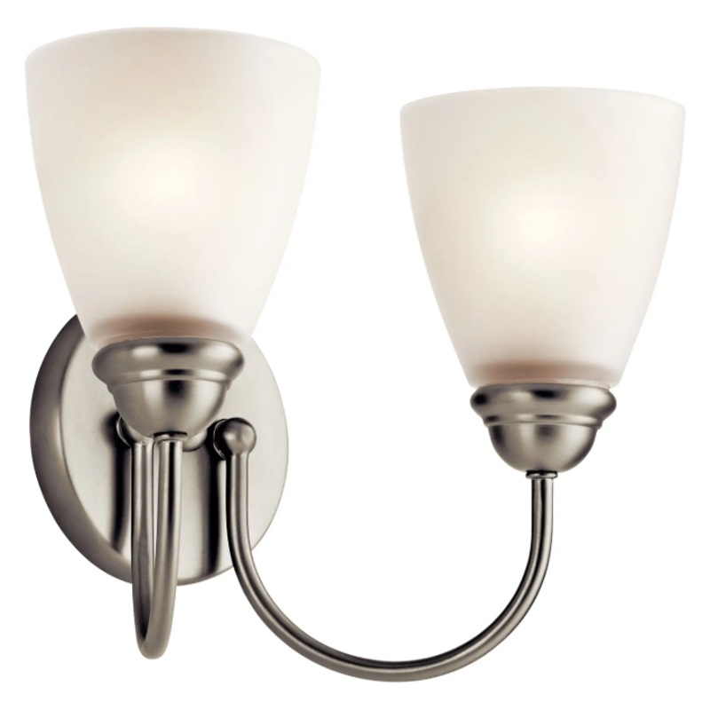 Jolie 13″ 2-Light Vanity Light Brushed Nickel None