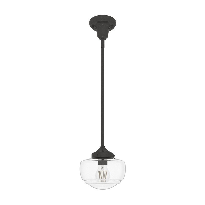 One Light Mini Pendant from the Saddle Creek Collection in Noble Bronze Finish by Hunter