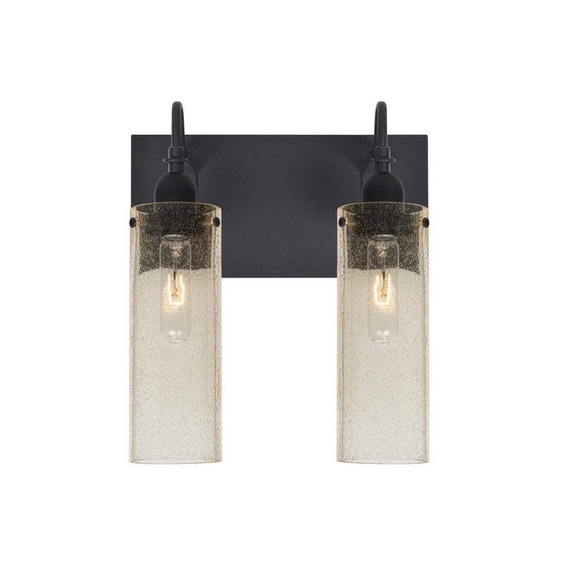 Two Light Wall Sconce from the Juni Collection in Black Finish by Besa