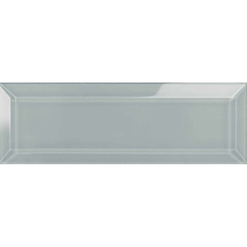 3″ x 9″ Bevelled Element Shadow Glossy Glass Wall Tile 38-024