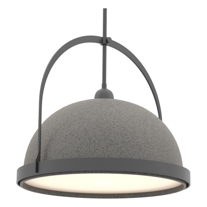 Atlas Large Pendant Black Natural Iron