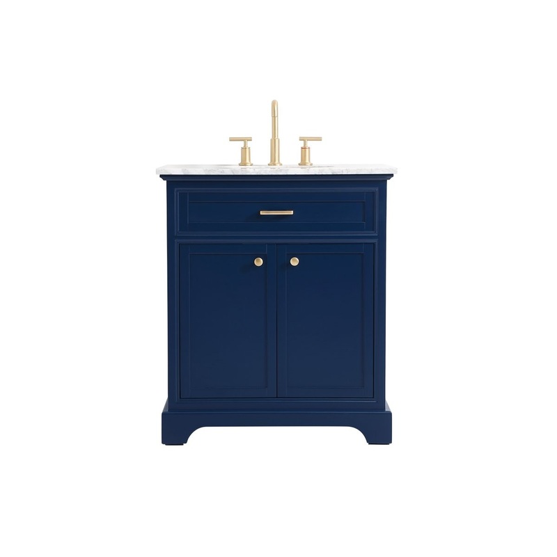 Bathroom Vanity Set from the Americana Collection in Blue Finish by Elegant Lighting