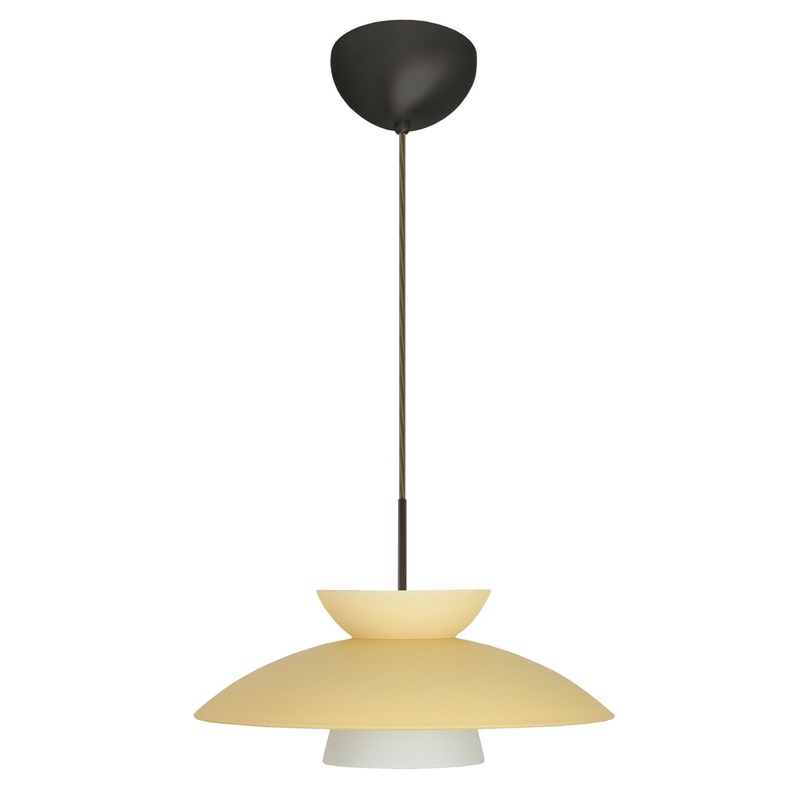 Besa 1JC-451397-LED-BR Trilo One Light Pendant Bronze