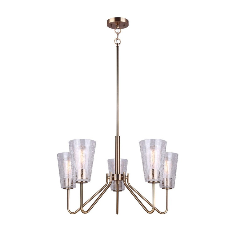 Canarm ICH1100A05GD Everly Five Light Chandelier Gold (Discontinued)