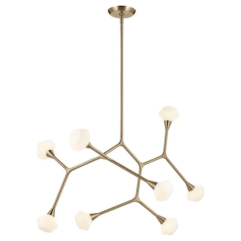 Cassius 52.5″ 8-Light Chandelier Champagne Bronze