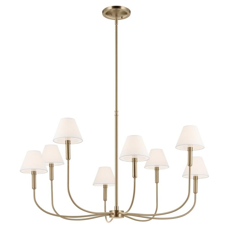 Eadie 41.25″ 8-Light Chandelier Champagne Bronze