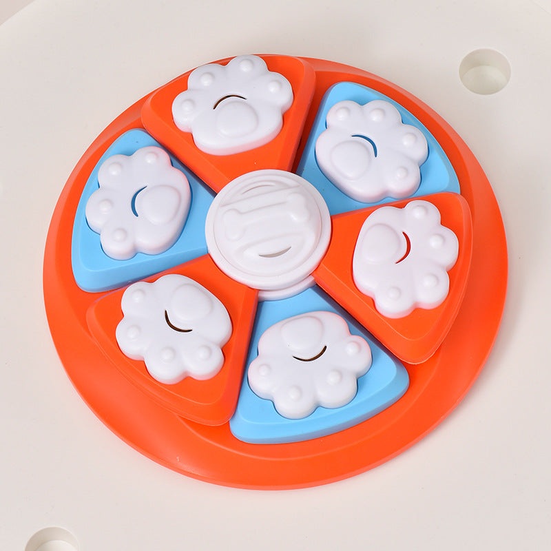 Interactive Dog Puzzle Feeder Toy – IQ Training & Slow Feeder with Anti-Skid Base(red)