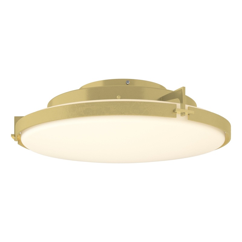 Metra LED Flush Mount Modern Brass