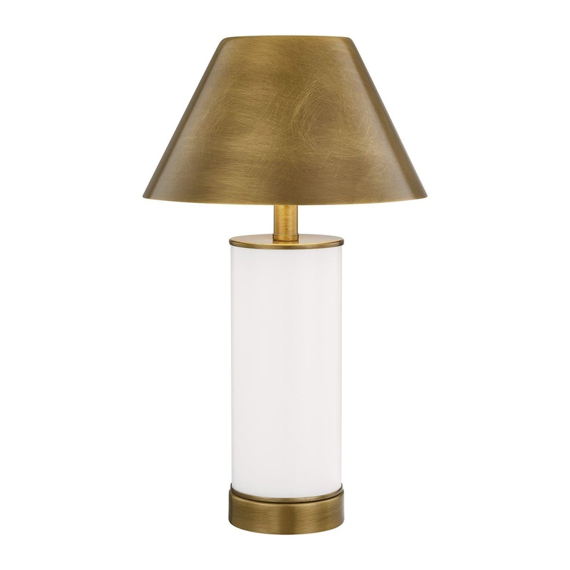 Molly 1-Light Portable Rechargeable LED Table Lamp Blanc De Blanc
