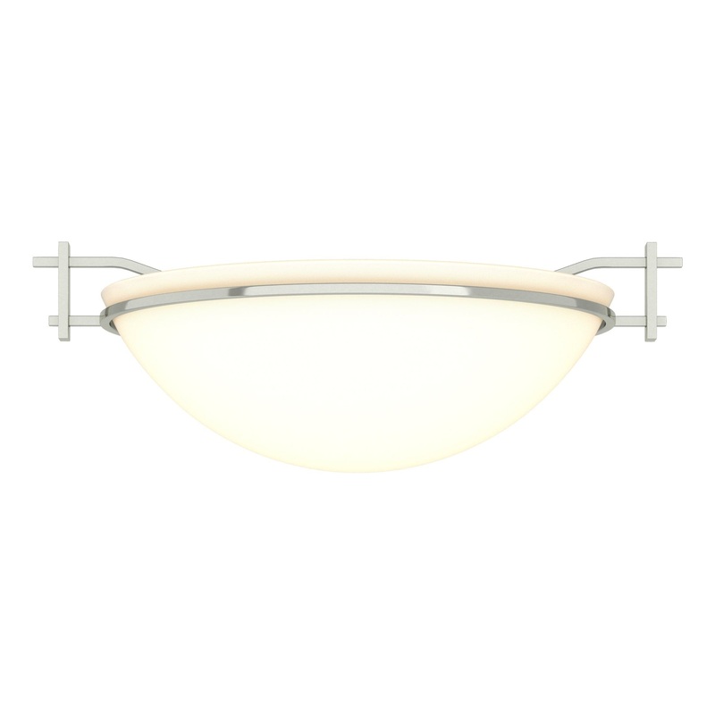 Moonband Semi-Flush Sterling Opal Glass (GG)