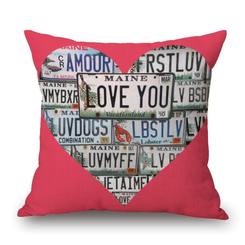 Pop Art Graphic Throw Pillow – Vintage Style Cushion for Home Decor(Pink)