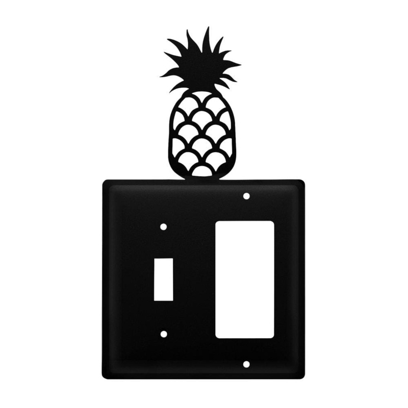Village Wrought Iron ESG-44 Double Pineapple Single Switch & GFI
