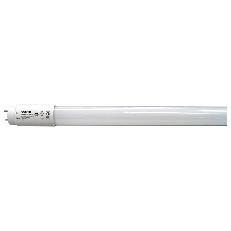 10.5 Watt T8 LED – 4Ft – 4000K – Medium Bi Pin base – 70000 Average rated hours – 1650 Lumens – Type B – Ballast Bypass – Single Ended-Double Ended – Plastic Light Bulb by Satco