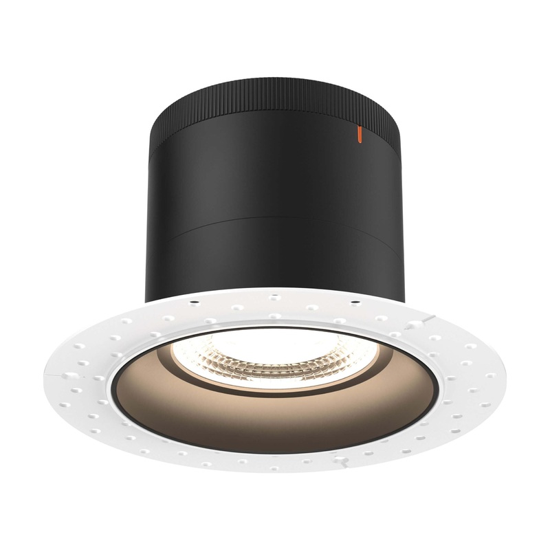 6″ Modular Downlight Black (Trimless) 60 Degrees Regressed