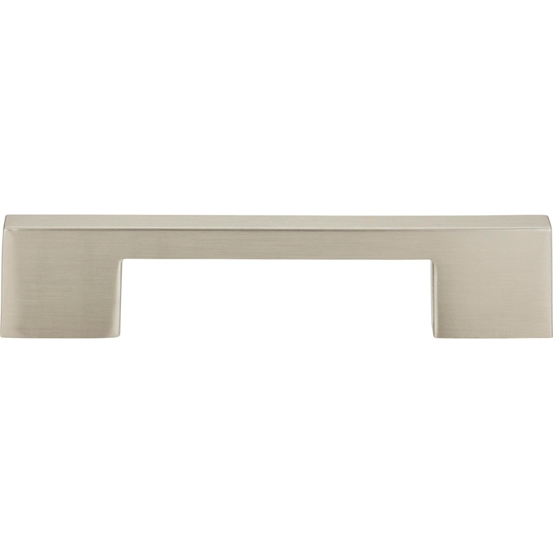 Atlas Homewares Thin Square Pull 5 1/16 Inch (c-c) Brushed Nickel