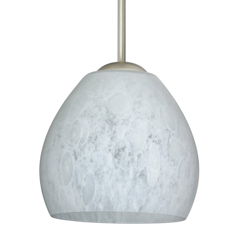 Besa 1BC-412219-MED-SN Besa Bolla Pendant One Light Pendant Satin Nickel