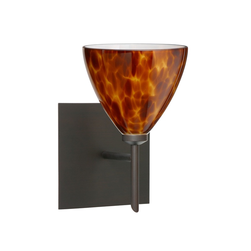 Besa 1SW-177918-BR-SQ Mia One Light Wall Sconce Bronze