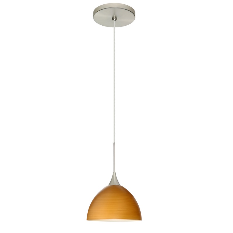 Besa 1XT-4679OK-SN Brella One Light Pendant Satin Nickel