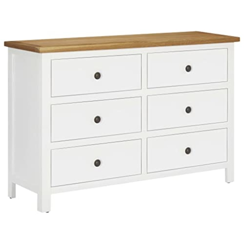 Cassettiera 105×33,5×73 cm in Legno Massello di Rovere