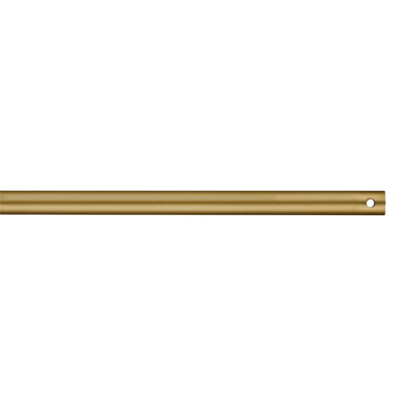 Downrod from the Universal Collection in Burnished Brass Finish by Visual Comfort Fan