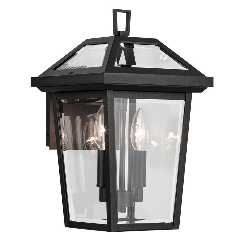 Kichler 59125BKT Two Light Outdoor Wall Mount, Textured Black